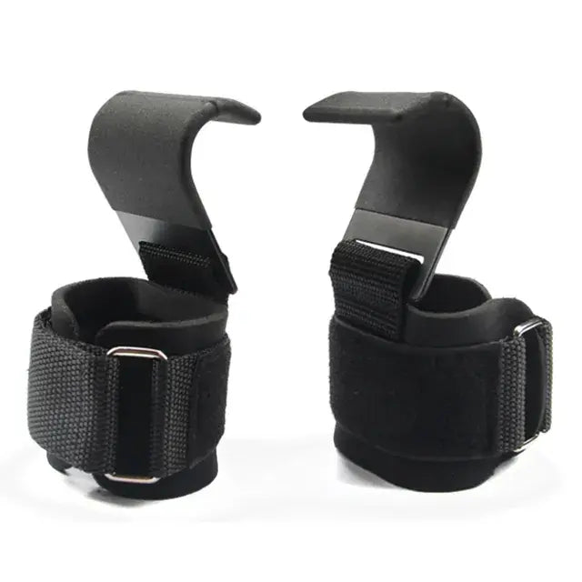 Weight Lifting Hook Grips With Wrist Wraps